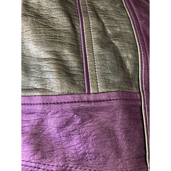 XL Vintage Lip Service Vice Purple Cyberpunk corset Military Steampunk Goth - Picture 14 of 15